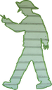 The tape figure at location 380, dedicated to Patrick Lyons