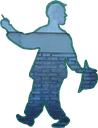 The tape figure at location 395, dedicated to Peter Martin