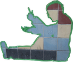 The tape figure at location 439, dedicated to James E Hayden