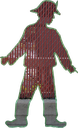 The tape figure at location 455, remembering Lesley Anne Thomas