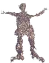 The tape figure at location 486, remembering Simon James Turner