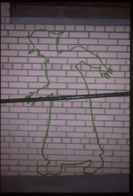 Photograph 1 of 2 of the drawing dedicated to John Bergin.