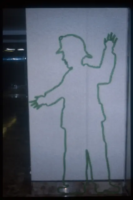 Photograph 2 of 3 of the drawing dedicated to Michael Cawley.